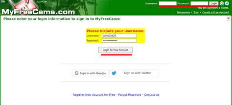 mufreecs|Please enter your login information to sign in to MyFreeCams:.